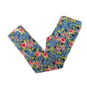 Cat & Jack Girls Colorful Cotton Floral Kids Leggings Size 5T